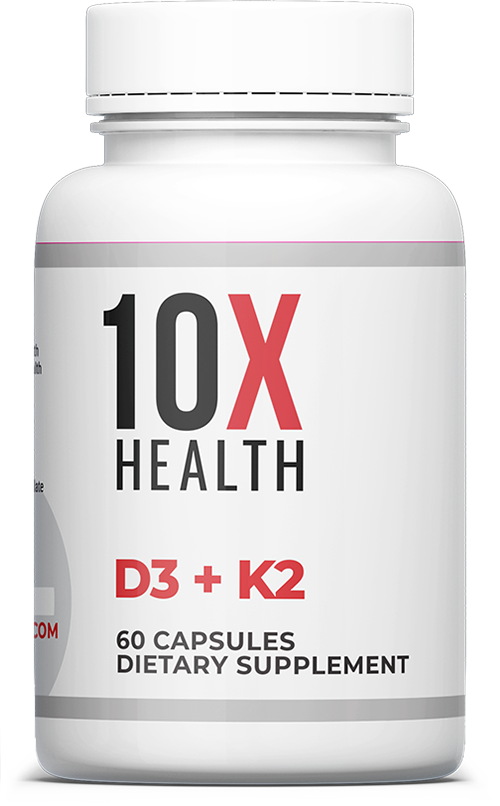 10X Health Supplements: Vitamin D3 + K2 10X Health Supplements: Vitamin D3 + K2