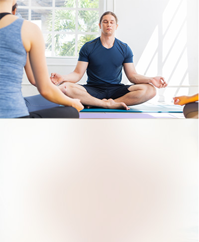 a person sitting in a meditative pose, supported by 10X Health Supplements a person sitting in a meditative pose, supported by 10X Health Supplements
