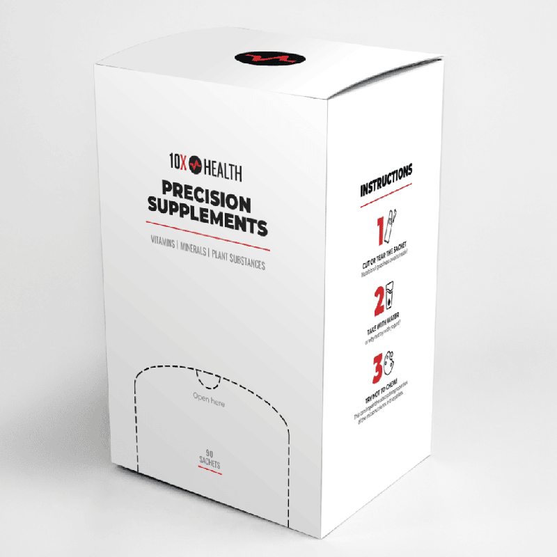 10X Health Precision Supplements box 10X Health Precision Supplements box