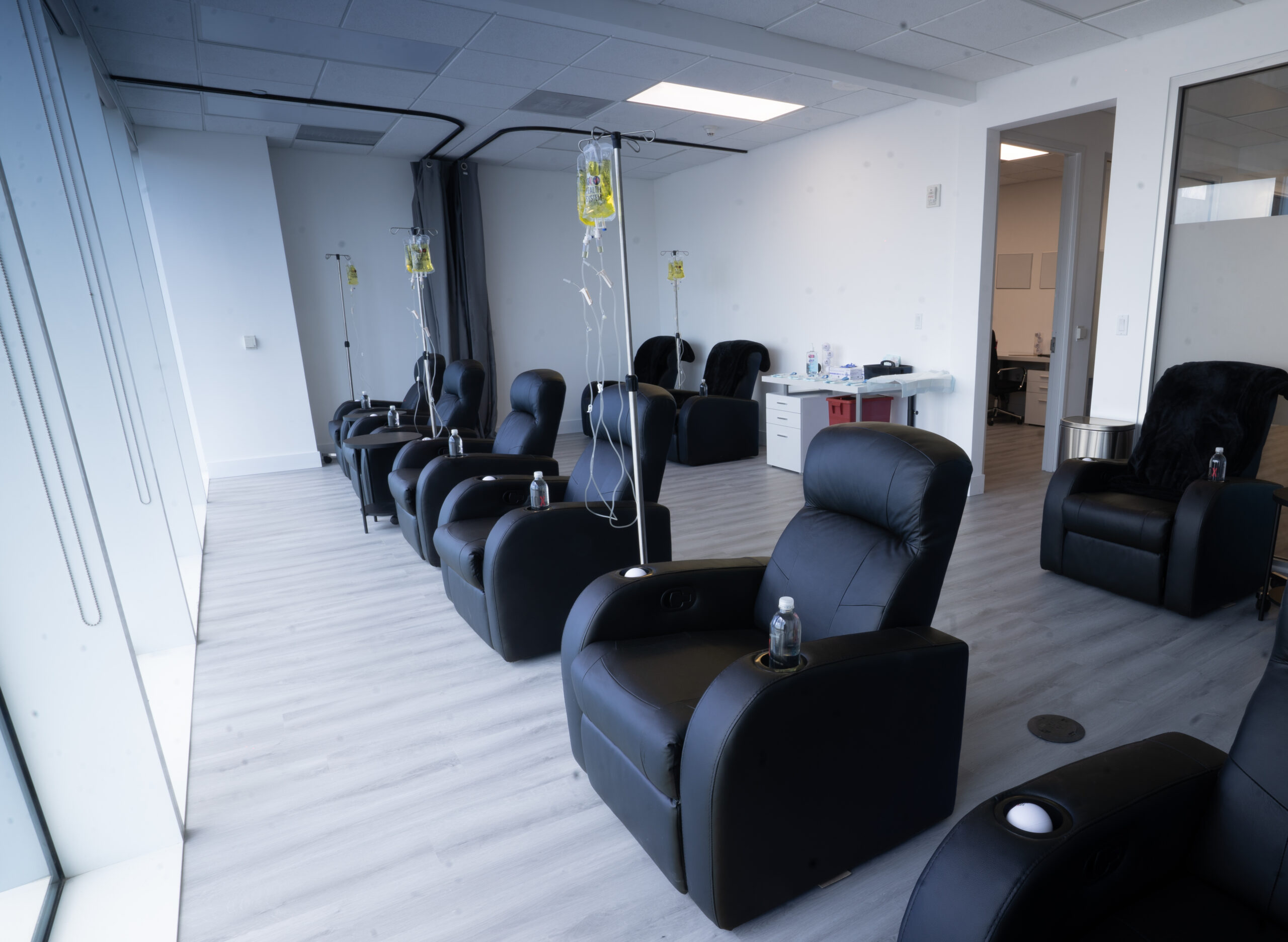 IV therapy stations in a 10X Health center